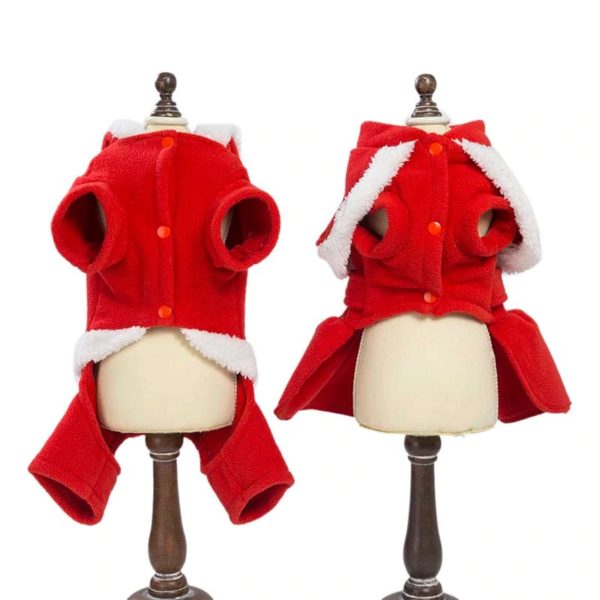 2019 Warm Dog Christmas Clothes Wedding Dress and Coat Puppy Clothing Pet Clothes For Little Dog Yorkshire Terrier Chihuahua