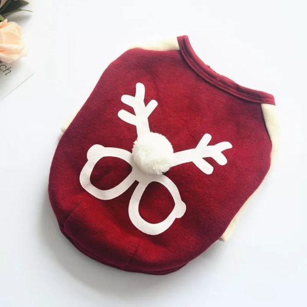 Christmas Dog Clothes Winter Warm Pet Dog Jacket Coat Puppy Clothing Hoodies For Small Medium Dogs Puppy Yorkshire Outfit XS-2XL