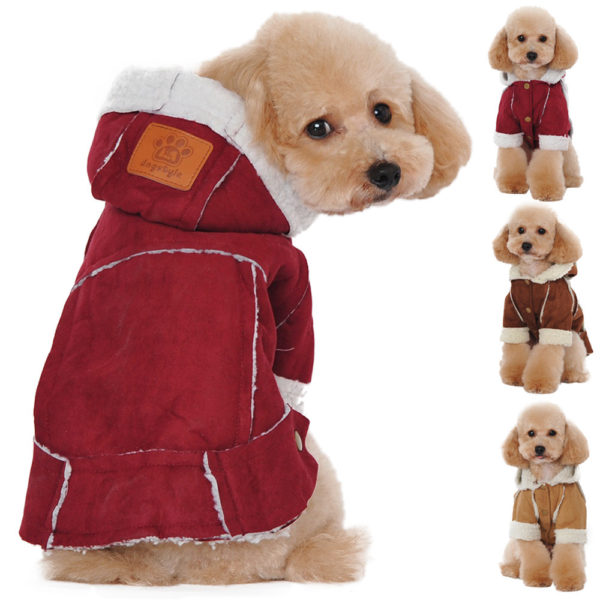 Christmas Pet Dog Clothes Coat Santa Clause Doggy Costumes Clothing Dress String Cross Frong Puppy Dress Xmas Supply #B20
