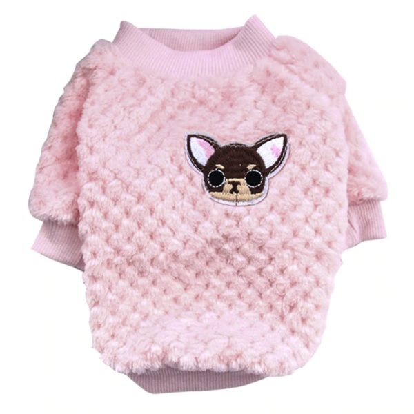 Classic Dog Clothes Warm Puppy Outfit Pet Jacket Coat Winter Dog Clothes Soft Sweater Clothing For Small Dogs@30
