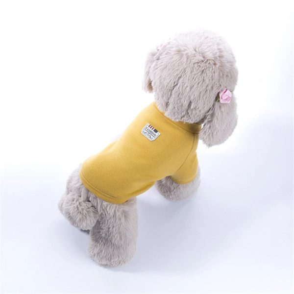 Cozy Pet Dog Clothes for Smalll Dogs Autumn Solid Puppy Sweater Hoodie Chihuahua Yorkies Maltese Shirts Pets Dogs Clothing Coat