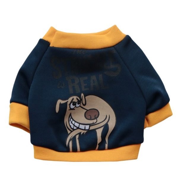 Cute Cartoon Dog Clothes Warm Puppy Outfit Pet Jacket Coat Winter Dog Clothes Soft T-shirt For Small Dogs Chihuahua
