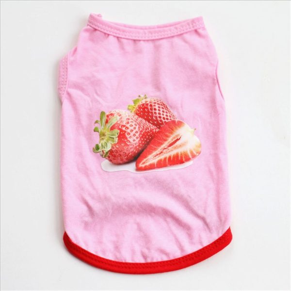 Cute Cartoon Pet Dog Clothes For Small Dogs Soft Cotton Pet T shirt Vest Summer Puppy Cat Clothing Chihuahua Yorkie Clothes