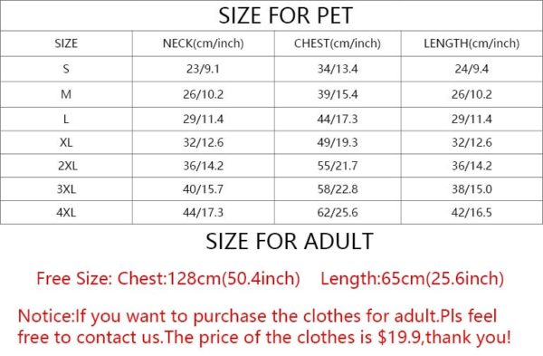 Dog Clothes For Small Dogs Cotton Hoodies For French Bulldog Jacket for Dogs Chihuahua Outfit Pet Clothing Parent-child Costume