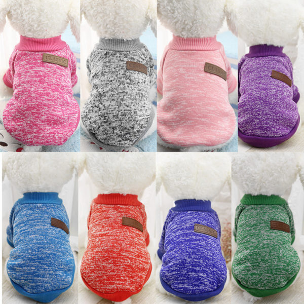 Dog Clothes For Small Dogs Soft Pet Dog Sweater Clothing For Dog Winter Chihuahua Clothes Classic Pet Outfit Ropa Perro 20-22S1