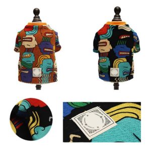 Dog Clothes Graffiti Pet Sweater Abstract Art Fashion Dog Clothes Puppy Cotton Coat for Dog Chihuahua Bulldog Costume