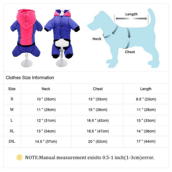 Dog Clothes Winter Pet Dog Jacket Coat For French Bulldog Chihuahua Yorkies Cat Puppy Clothes Dogs Pets Clothing For Small Dogs