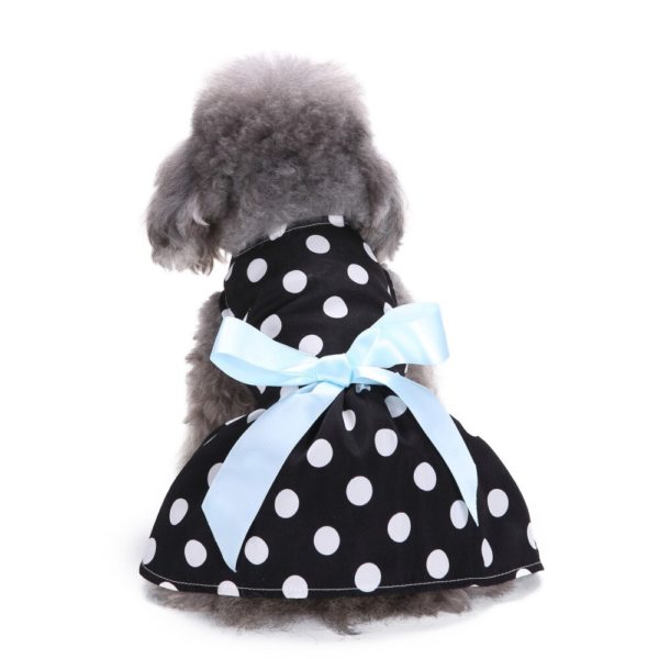 Dog Pet clothes Cute Polka Dot Ribbon Dog Dress Dog Clothes Cozy Dog Shirt Pet Vestiti per cani da compagnia