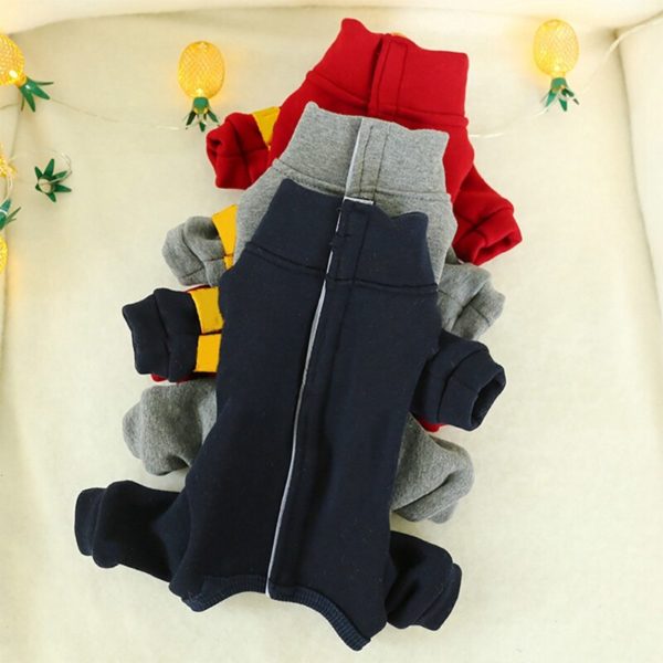 Dog Winter Clothes Dog Warm Jumpsuit Jacket Dog Thicken Clothes Coat For Small Pet Chihuahua French Bulldog Pet Costume
