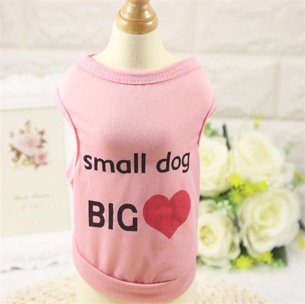 Fashion Dog Clothes for Dogs Summer Cotton Soft Puppy Chihuahua Vest Clothing for Small Dogs Cats Pet T-shirt XS-L