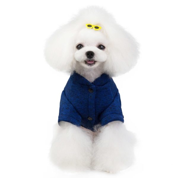 Fashion printed dog clothes cat coat dog jacket 2019 new dog clothes winter bullfighter Teddy small dog clothes Pet supplies