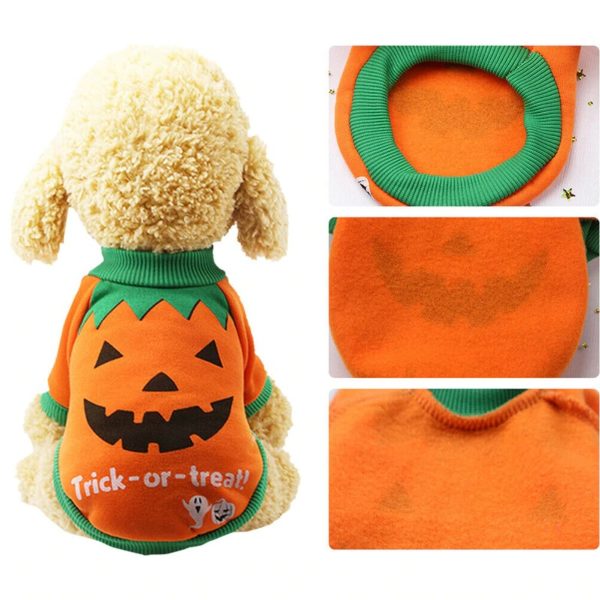 For Dogs Cats Christmas Dog Clothes Puppy Coats Jackets Halloween Pet Pumpkin Costume For Small Dogs Bulldog Pug Yorkie Clothing