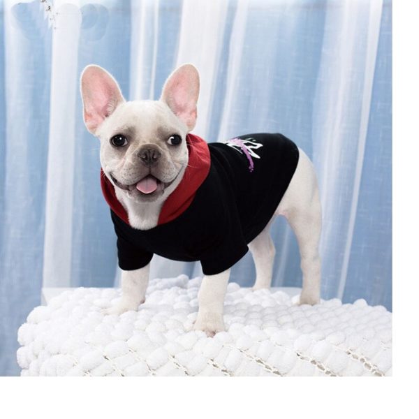 HSWLL Security Dog Clothes Classic Pet Dog Hoodies Clothes For Small Dog Autumn Coat Jacket for Yorkie Chihuahua Puppy Clothing