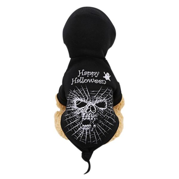 Halloween Pet Dog Clothes Cosplay Costume Skeleton Terrible Hoodie Chihuahua Jersey Clothing for Small Dogs