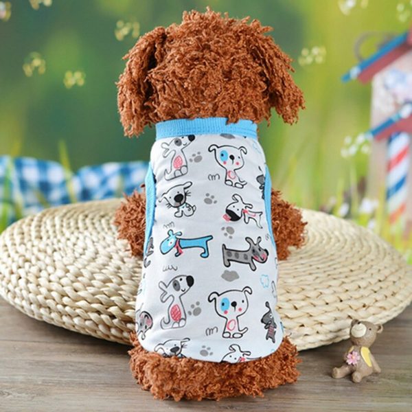 Hot Sale Cartoon Dog Pet Vests Puppy Clothes Cat Dogs Shirt for Small Dogs Summer and Autumn Apparel 2019 Top Sell