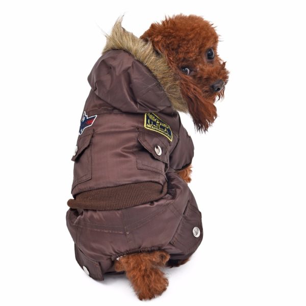 Large Dog Warm Clothes Winter Clothing Pet Dog Jumpsuit Warm Big Dog Track Suit Puppy Hooded Jacket Coat Product XL-5XL