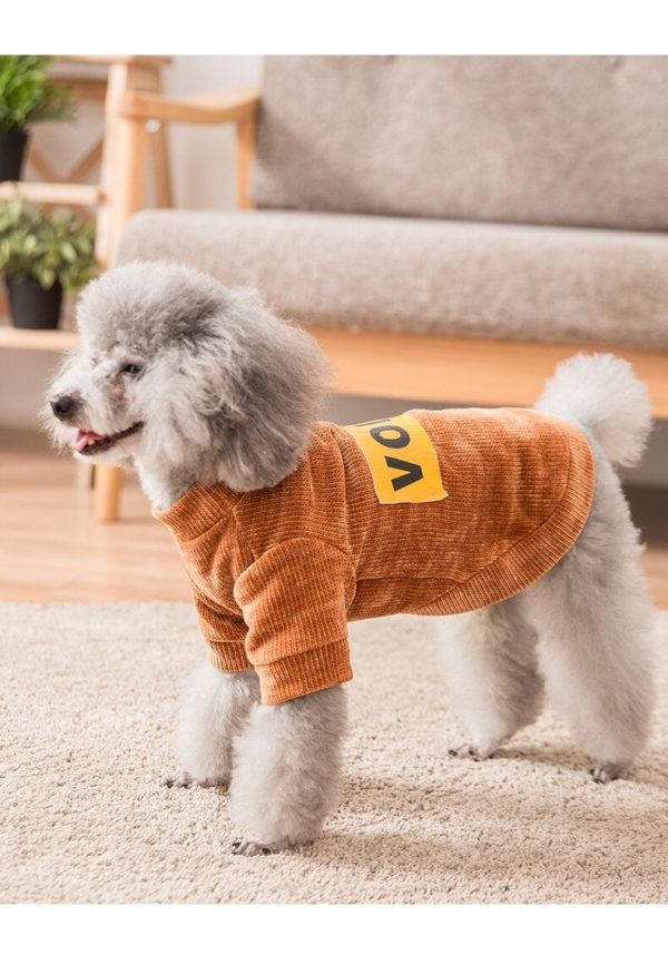 New Autumn Winter Dog Sweater Cross-border Foreign Trade Soft Puppy Small Dog Keep Warm Clothes Cat Pet Clothing