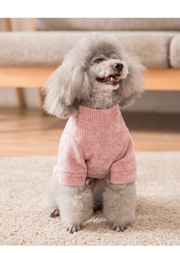 New Autumn Winter Dog Sweater Cross-border Foreign Trade Soft Puppy Small Dog Keep Warm Clothes Cat Pet Clothing