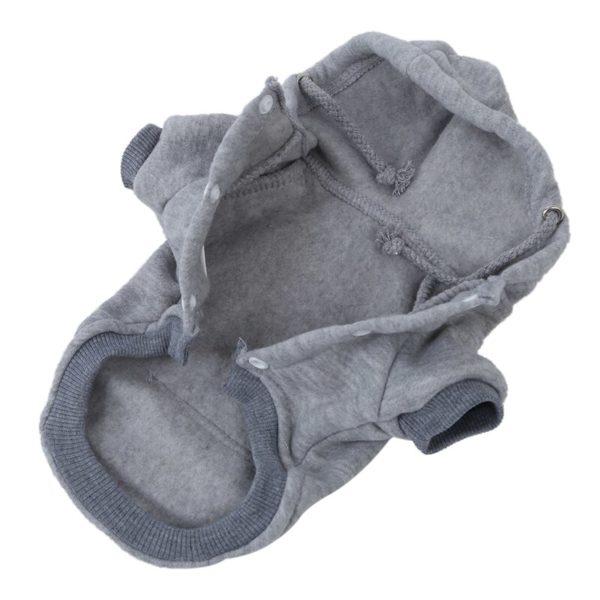 New Cat Dog Clothes Winter Warm Knitwear for Christmas Puppy Dog Jacket Hooded Coat Clothing (Gray, XXL)
