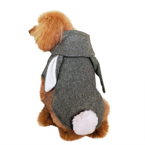 New Cat Dog Clothing Cute Rabbit Decoration Keep Warm Coat Fashion Pet Clothing Dog Clothes Dog Clothes Dog Winter Clothes