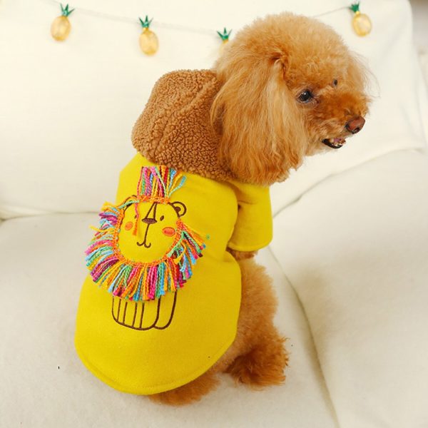 New Cat Dog Clothing Lion Head Decoration Two-legged Coat Fashion Pet Clothing