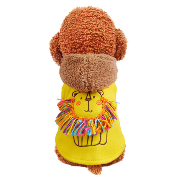 New Cat Dog Clothing Lion Head Decoration Two-legged Coat Fashion Pet Clothing