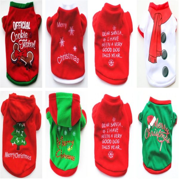 New Christmas Dog Clothes For Small Dog Pet Xmas Costumes Winter Coat Clothing Cute Puppy Outfit For Dog Plus Sizes Para Perro