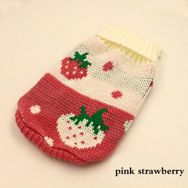 New Design Colorful Printed Warm Winter Dog Pet Clothes Small Medium Dog Clothing Puppy Chihuahua Christmas Sweater 10E
