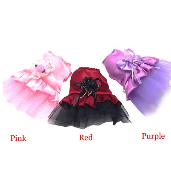New Hot Rushed Sale New Small Dog Cat Clothes Falda De Perro Encaje Bow Princess Dress & Sweet Lace Pet Puppy Dog Clothes