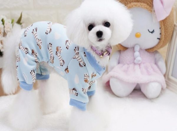 New Soft and Warm dog Pajamas cute pet dog Costume Yorkshire Chihuahua dog clothes for dogs cats