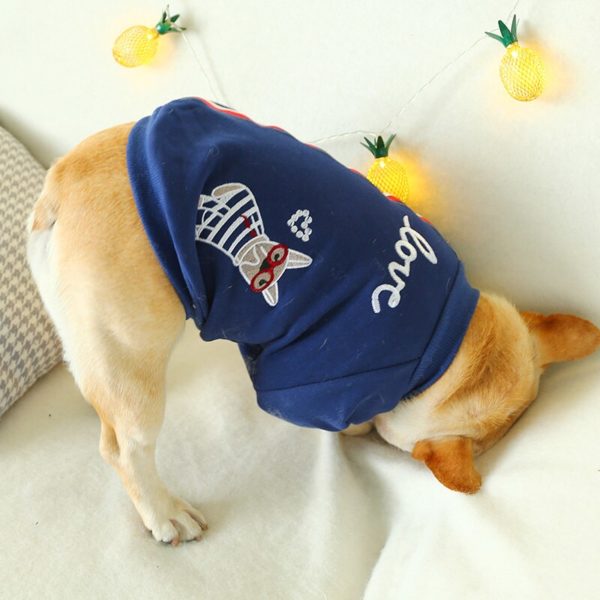 PETCIRCLE Pet Dress French Bulldog Corgi Small and Medium Dog Clothes Pugs Fat Dog Cute T-Shirt