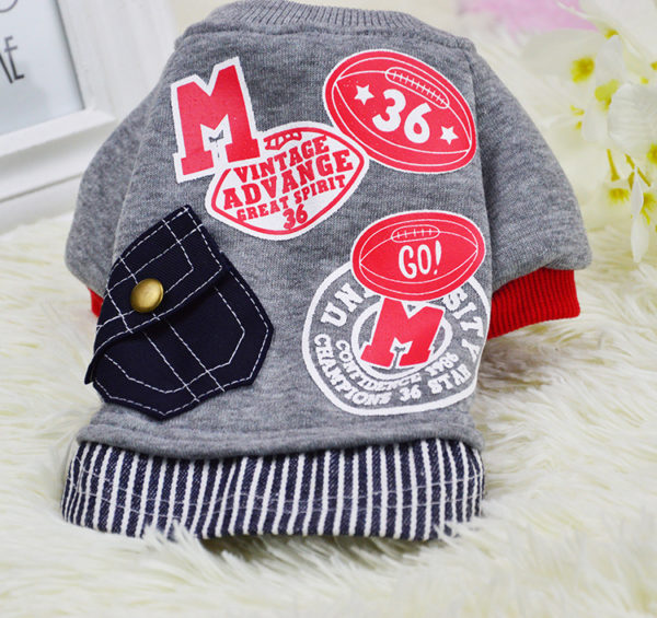 PUOUPUOU Winter Warm Dog Clothes Puppy Pet Pet Clothes Sweatshirt Coat Winter Fashion Soft for Small Dogs Ropa Para Perro XS-2XL