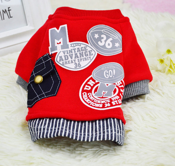 PUOUPUOU Winter Warm Dog Clothes Puppy Pet Pet Clothes Sweatshirt Coat Winter Fashion Soft for Small Dogs Ropa Para Perro XS-2XL