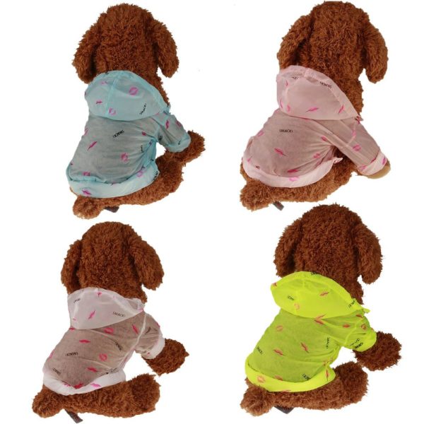 Pet Clothes Spring And Summer Pet Dog Clothes Teddy Bichon Dog Two Foot Clothing Pet Supplies Waterproof Sun Protection Clothing