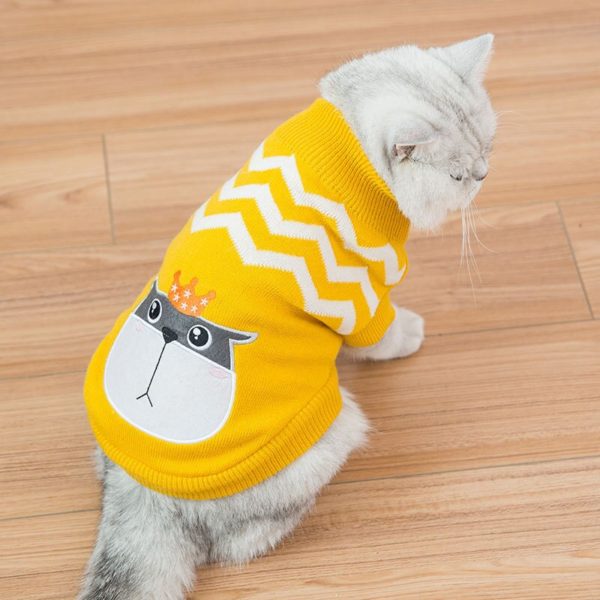 Pet Cute Knitwear Clothing Dog Clothes Winter Chihuahua Puppy dog Coat Pet Winter Cat Sweater