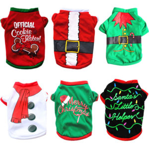 Pet Dog Clothes Christmas Puppy Dog Costume Cartoon Pet Clothes for Small Dogs Costume Xmas Pet Apparel for Kitty Dogs Chihuahua