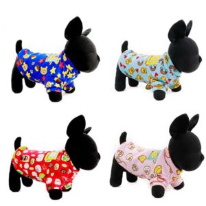 Pet Dog Clothes Costume Cute Design Small Puppy Cat Clothing Spring And Summer Breathable Teddy Dog Cotton Clothes Pet Puppies