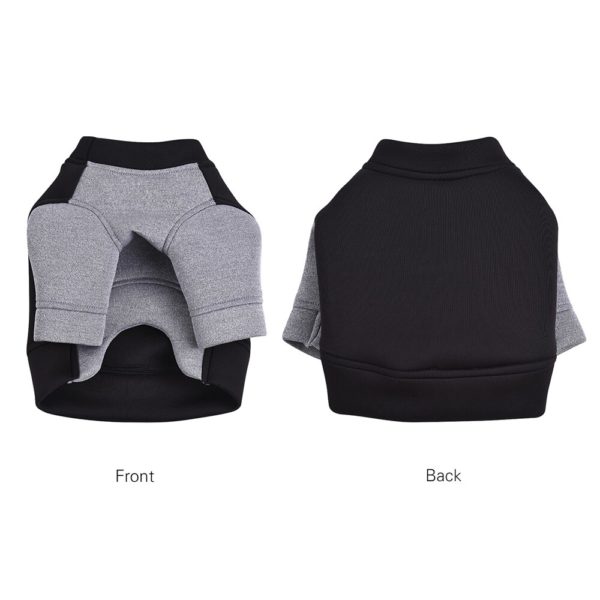 Pet Dog Clothes Premium Breathable Hoodie Sweater Fleece Color Blocking Cute Puppy Costume Supplies Adopt for Soft Space Cotton