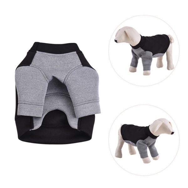 Pet Dog Clothes Premium Breathable Hoodie Sweater Fleece Color Blocking Cute Puppy Costume Supplies Adopt for Soft Space Cotton