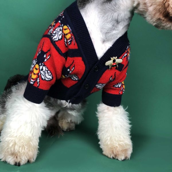 Pet Dog Clothes for Small Dog Coats Jacket Winter Bee Printing Dogs Cats Clothing Chihuahua Pet Clothing Dog Costume Clothes