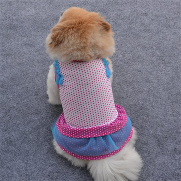 Pet Dog Polka Dot Skirt Cake Skirt Stylish Cute Dog Clothes Pet Accessories