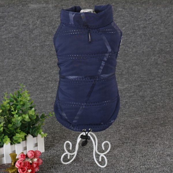 Pet Dogs Cats Winter Clothes Padded Vest Coat Puppy Warm Down Fleece Polyester Jacket Chihuahua French Bulldog Waterproof