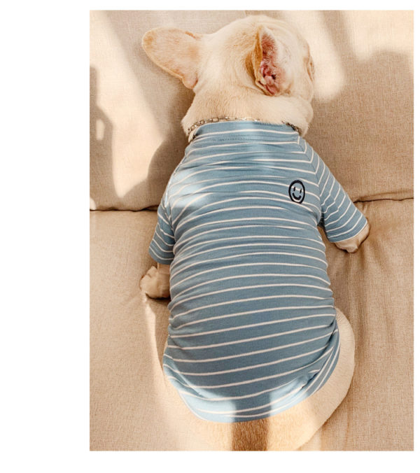 Pet Matching Clothes for Small Dogs Vest Shirt Soft Pets Dogs Clothing French Bulldog Striped Pet Chihuahua Clothes Ropa Perro