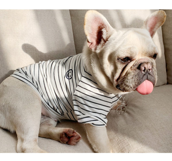 Pet Matching Clothes for Small Dogs Vest Shirt Soft Pets Dogs Clothing French Bulldog Striped Pet Chihuahua Clothes Ropa Perro