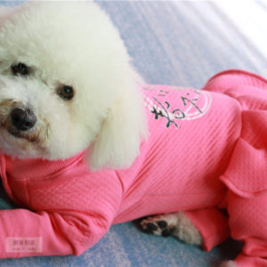 Pink Cat Jackets for Dog Clothes Winter Warm Pet Clothing Hoodies Modern Kutya Ruha Kurtka Zimowa Damska Free Shipping GG50mf