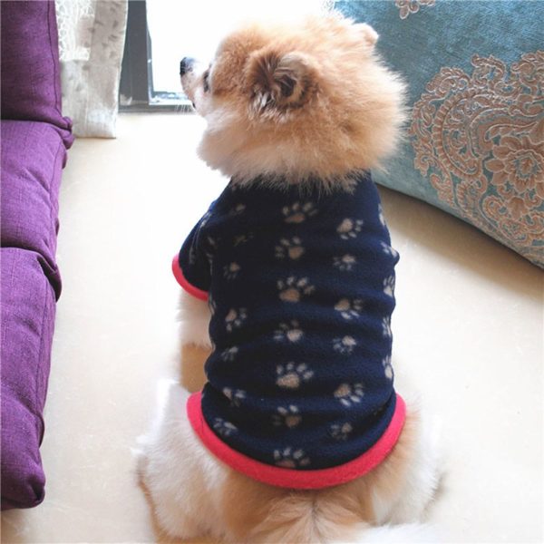 Print Dog Cats Clothes for Small Dogs Warm Winter Pet Dog Clothing Coat Shirt Pet Christmas Costume Soft Chihuahua Clothes