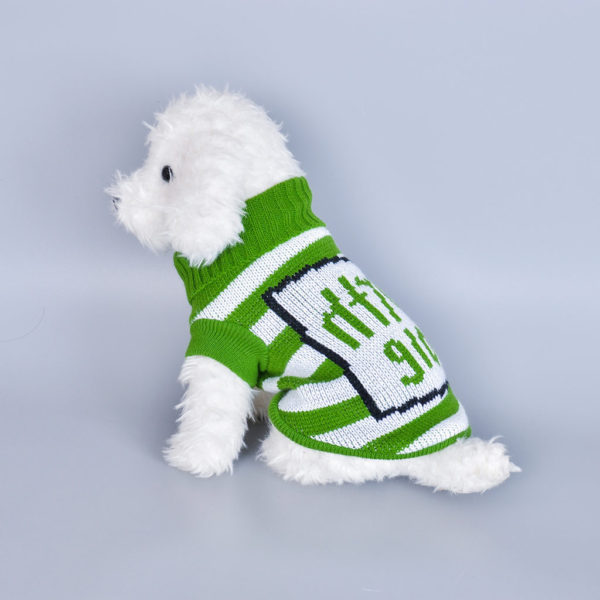 Print Striped Pet Dog Cat Winter Warm Turtleneck Sweater dog sweaters for small dogs dogs clothes and accessories christmas dog