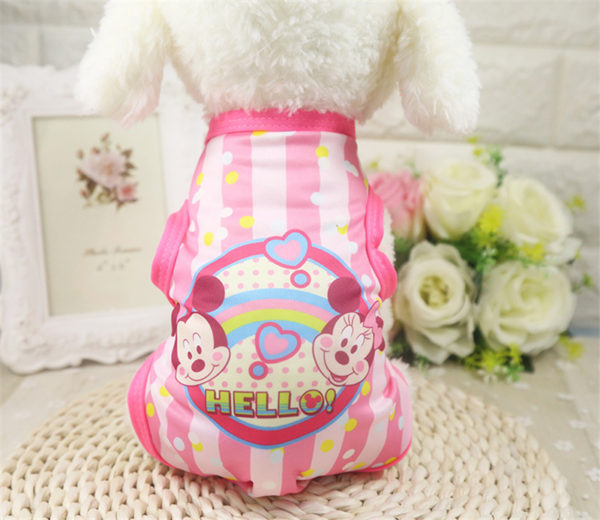 Spring Summer Pet Dog Clothes For Dogs Cute Cartoon Puppy Cat Dogs T shirt Shirts Pet Clothing Shirt Casual Vests For Small Pets
