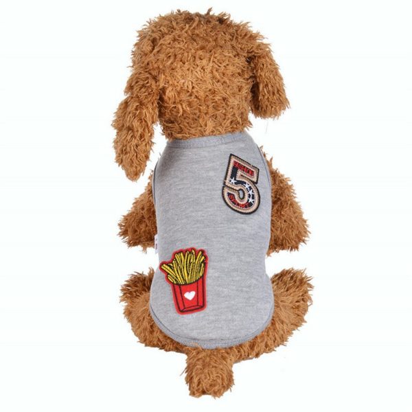 Transer Pet Dog Clothes Lovely Ice Cream Cartoon Striped Cat Dog Vest Tank Top Small Dogs Winter Warm Coat 71123