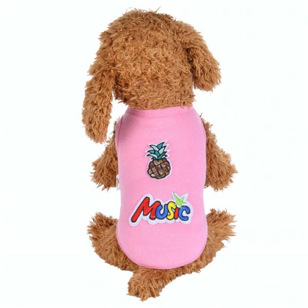 Transer Pet Dog Clothes Lovely Ice Cream Cartoon Striped Cat Dog Vest Tank Top Small Dogs Winter Warm Coat 71123